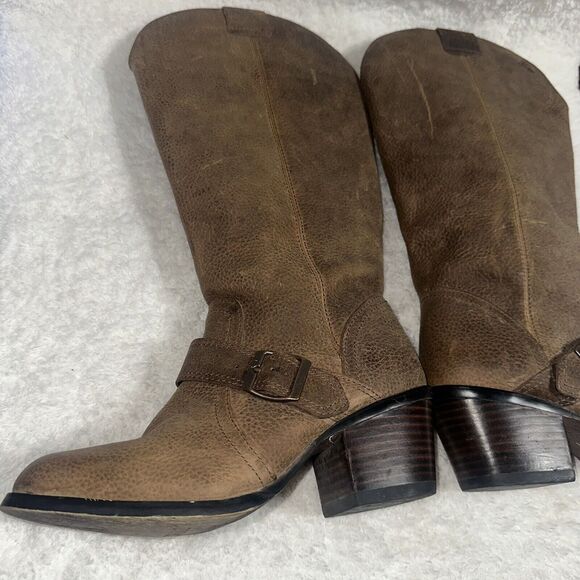 DURANGO WOMENS PHILLY TURN DOWN BOOTS BROWN / DENIM SIZE 6m - Picture 7 of 11